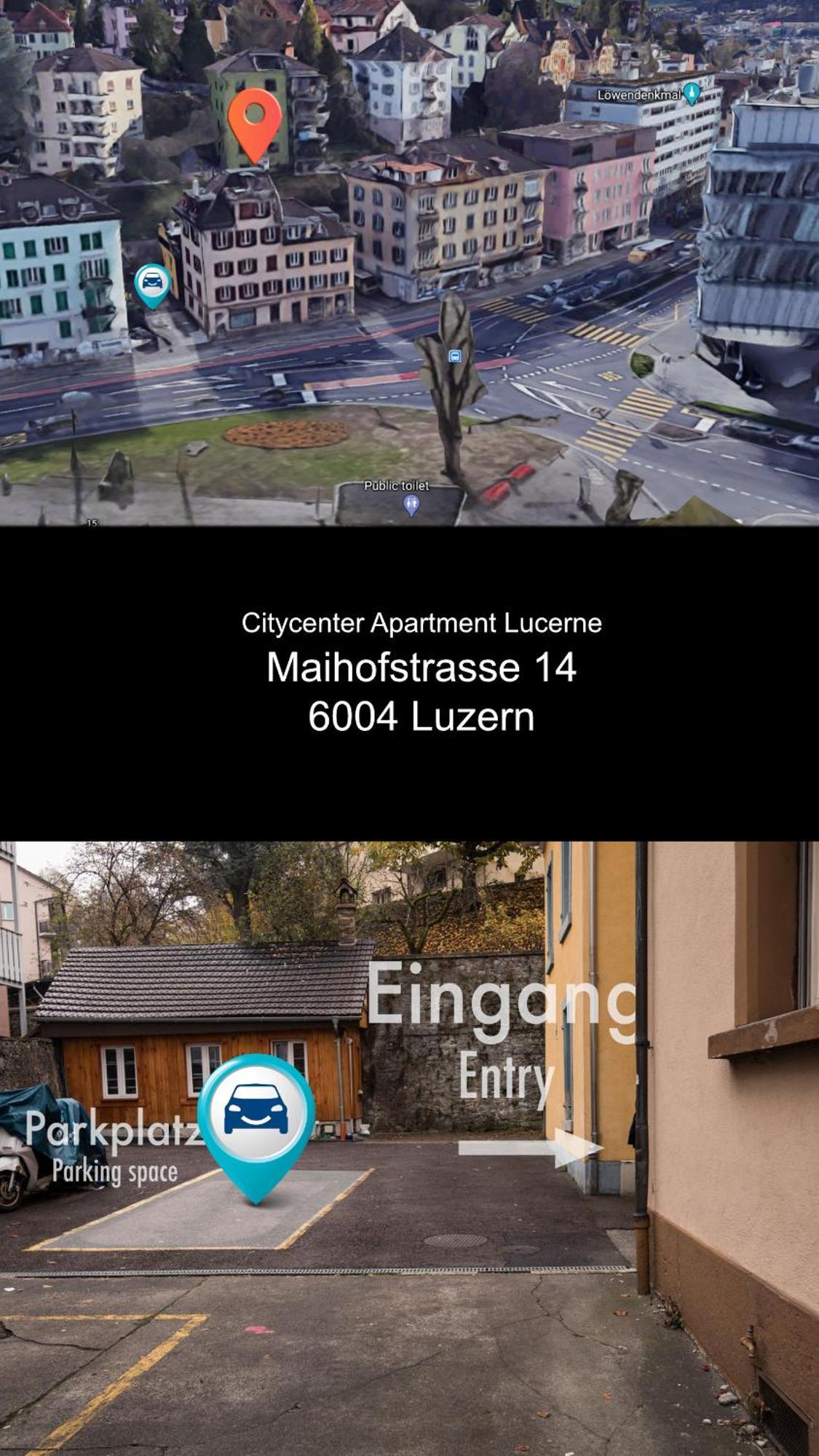Citycenter Apartment With Parking 卢塞恩 外观 照片